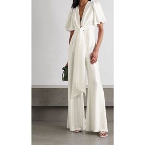 Galvan London Eden Jumpsuit White